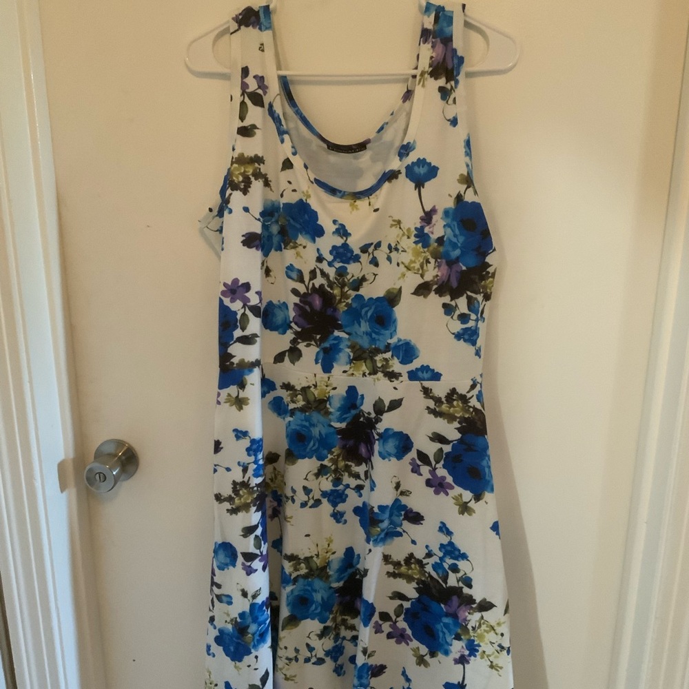 Floral Blue Dress